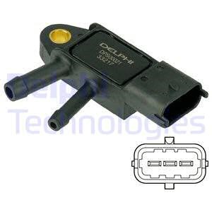 Sensor, avgastryck Delphi DPS00021 DELPHI