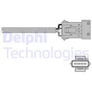 Lambdasond, Fram, Vänster fram, Höger fram Delphi ES20258-12B1 DELPHI