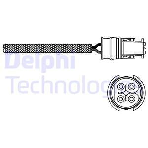Lambdasond, Fram, Höger fram, Vänster fram, Vänster Delphi ES2031 DELPHI