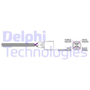 Lambdasond, Fram, Vänster fram, Höger fram Delphi ES20325-12B1 DELPHI