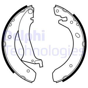 Bromsbackar, sats, Bakaxel Delphi LS1870 DELPHI