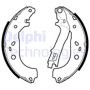 Bromsbackar, sats, Bakaxel Delphi LS1979 DELPHI