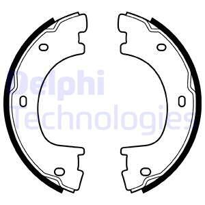 Bromsbackar, sats, parkeringsbroms, Bakaxel Delphi LS2054 DELPHI