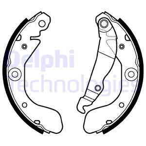 Bromsbackar, sats, Bakaxel Delphi LS2114 DELPHI