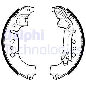 Bromsbackar, sats, Bakaxel Delphi LS2135 DELPHI