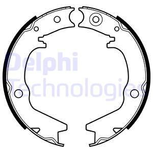 Bromsbackar, sats, Bakaxel Delphi LS2145 DELPHI