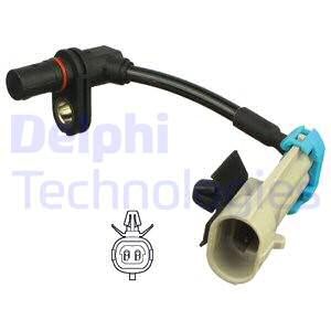 ABS-givare, Sensor, hjulvarvtal, Framaxel, Höger, Vänster Delphi  DELPHI