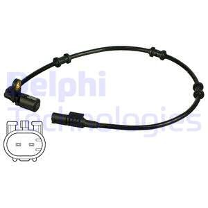 ABS-givare, Sensor, hjulvarvtal, Bakaxel, Bakaxel höger, Höger De DELPHI ABS-givare, Sensor, hjulvarvtal, Bakaxel, Bakaxel höger, Höger De DELPHI