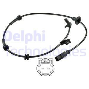 ABS-givare, Sensor, hjulvarvtal, Bakaxel, Höger, Vänster Delphi S DELPHI