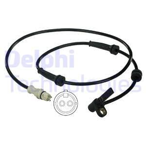 ABS-givare, Sensor, hjulvarvtal, Framaxel, Vänster Delphi SS20379 DELPHI