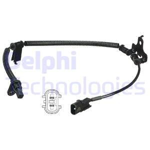 ABS-givare, Sensor, hjulvarvtal, Framaxel, framaxel vänster Delph DELPHI