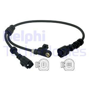 ABS-givare, Sensor, hjulvarvtal, Framaxel Delphi SS20387 DELPHI