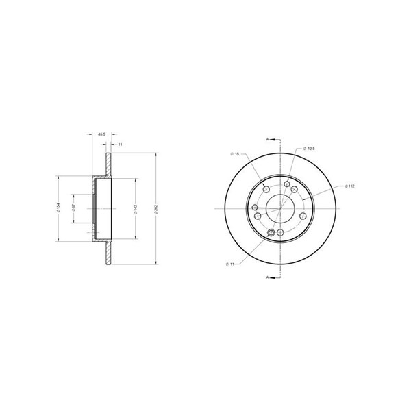 Bromsskiva Solid, Framaxel