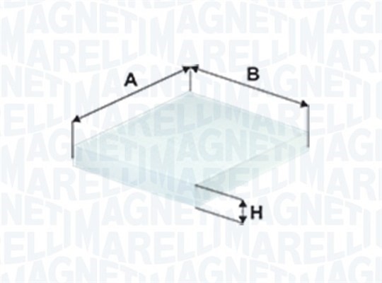 Kupefilter Magneti marelli 350208065510 MAGNETI MARELLI