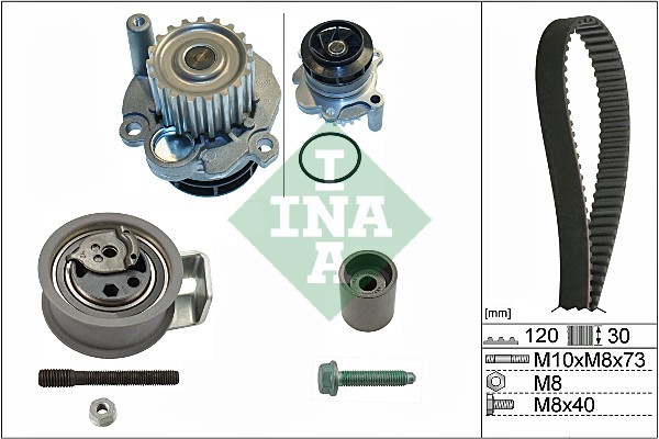 Kamremskit med vattenpump Ina 530 0091 31 INA