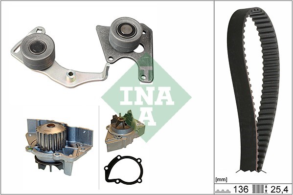 Kamremskit med vattenpump Ina 530 0096 31 INA