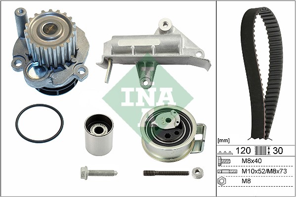 Kamremskit med vattenpump Ina 530 0177 30 INA