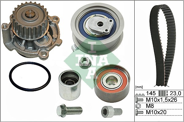 Kamremskit med vattenpump Ina 530 0374 30 INA