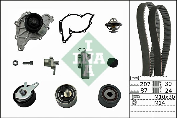 Kamremskit med vattenpump Ina 530 0539 30 INA
