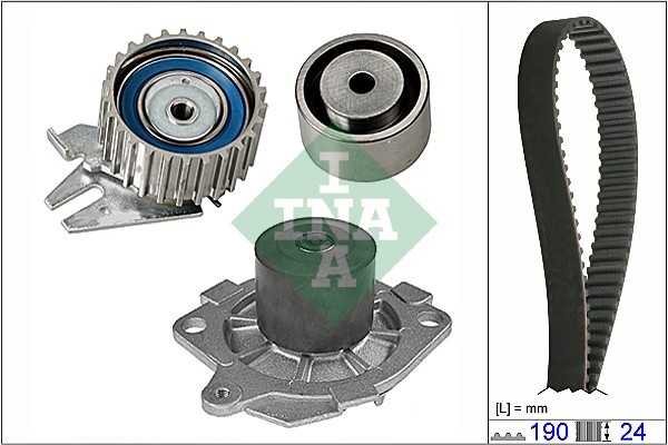 Kamremskit med vattenpump Ina 530 0620 30 INA