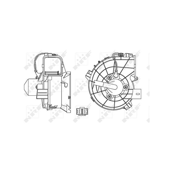 Kupéfläkt 12V Nrf 34153 NRF