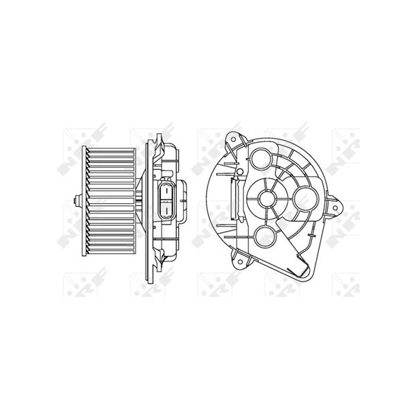 Kupéfläkt 12V, Fram Nrf 34156 NRF Kupéfläkt 12V, Fram Nrf 34156 NRF