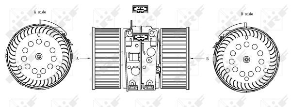 Kupéfläkt 12V Nrf 34161 NRF