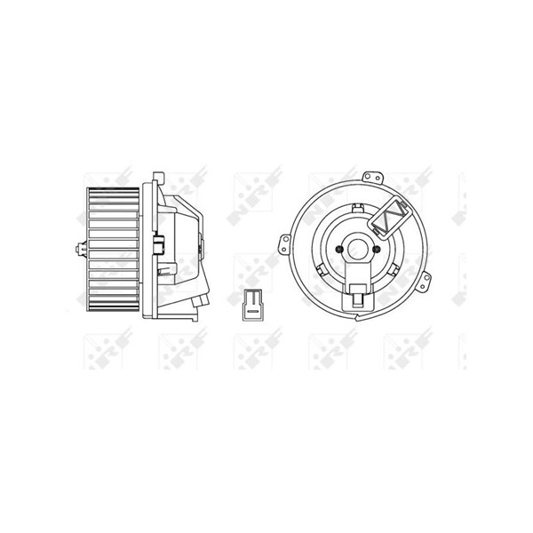Kupéfläkt 12V, Fram Nrf 34168 NRF Kupéfläkt 12V, Fram Nrf 34168 NRF