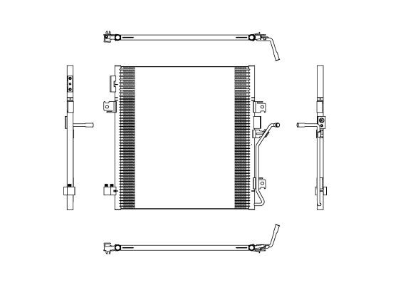Kondensor, klimatanläggning Nrf 350188 NRF