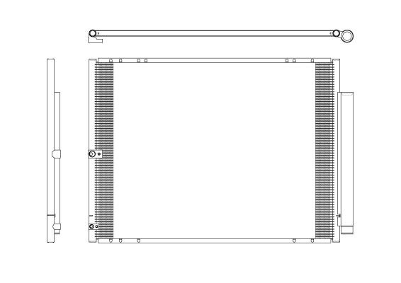 Kondensor, klimatanläggning Nrf 350276 NRF