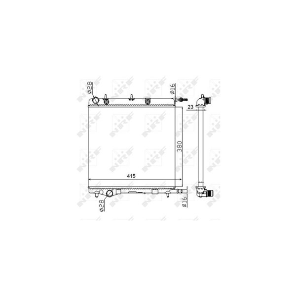 Kylare, motorkylning Nrf 50430A NRF Kylare, motorkylning Nrf 50430A NRF