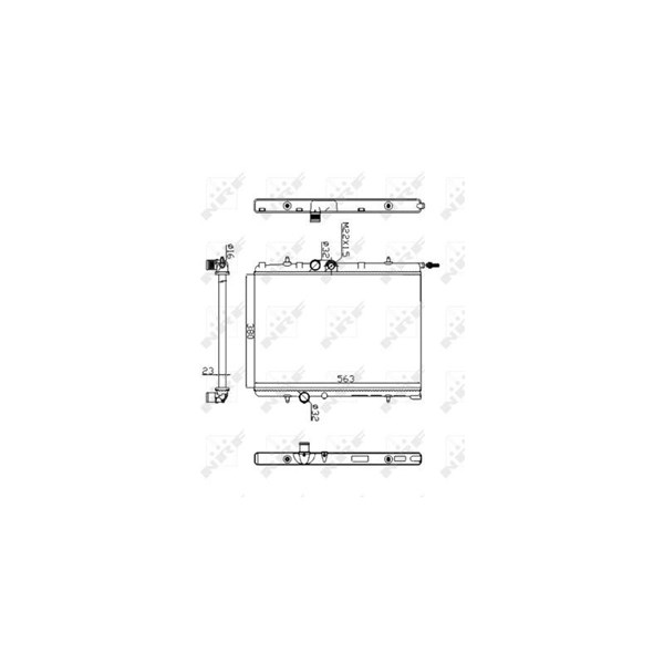 Kylare, motorkylning Nrf 509524A NRF Kylare, motorkylning Nrf 509524A NRF