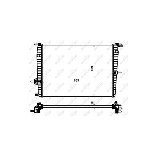 Kylare, motorkylning Nrf 53011 NRF