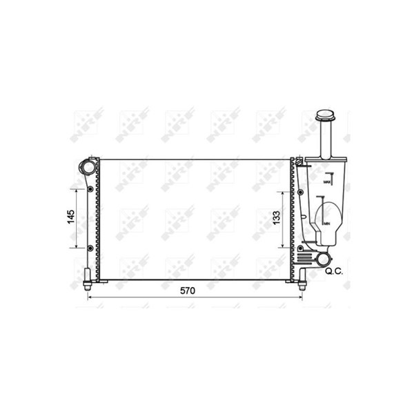 Kylare, motorkylning Nrf 53128A NRF Kylare, motorkylning Nrf 53128A NRF