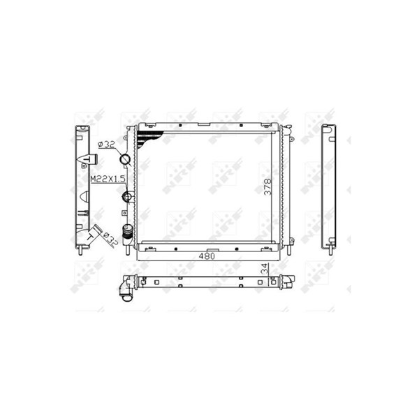 Kylare, motorkylning Nrf 53209A NRF