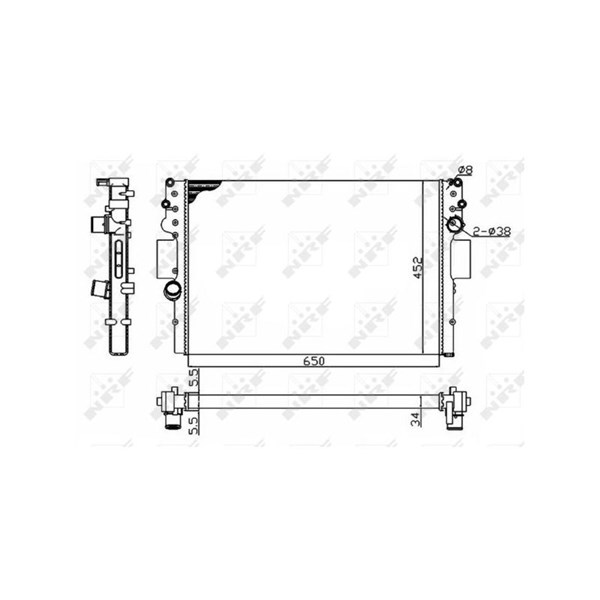 Kylare, motorkylning Nrf 53614A NRF Kylare, motorkylning Nrf 53614A NRF