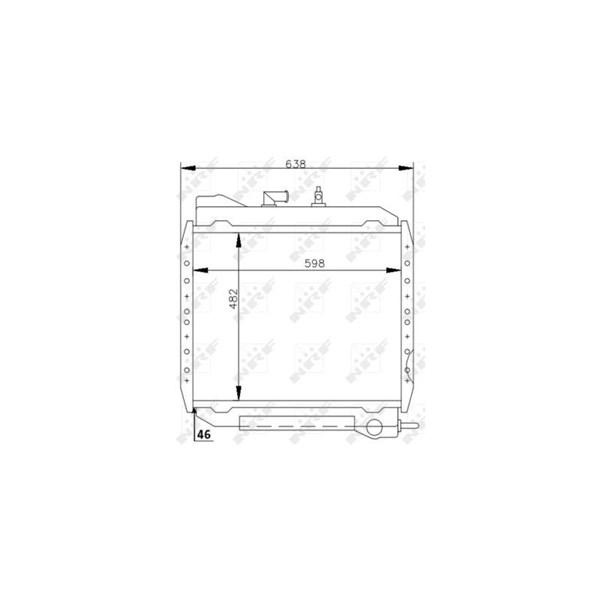 Kylare, motorkylning Nrf 53714 NRF Kylare, motorkylning Nrf 53714 NRF