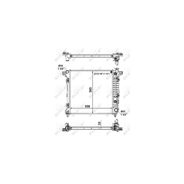 Kylare, motorkylning Nrf 56023 NRF Kylare, motorkylning Nrf 56023 NRF