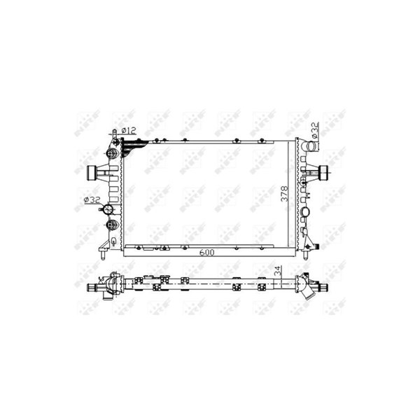 Kylare, motorkylning Nrf 58178A NRF Kylare, motorkylning Nrf 58178A NRF