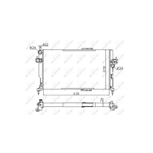 Kylare, motorkylning Nrf 58282A NRF Kylare, motorkylning Nrf 58282A NRF
