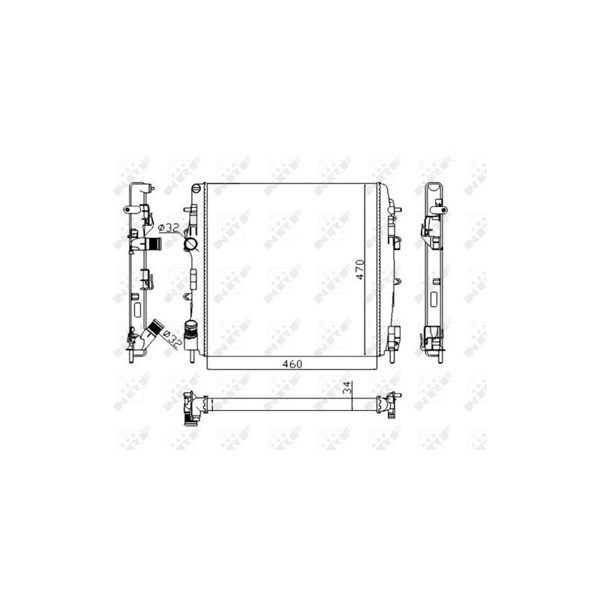 Kylare, motorkylning Nrf 58317A NRF