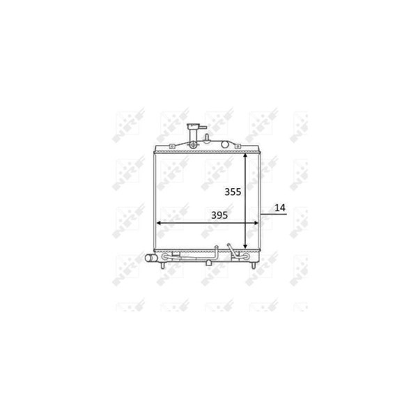 Kylare, motorkylning Nrf 58531 NRF
