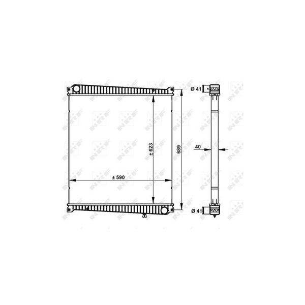 Kylare, motorkylning Nrf 59212 NRF Kylare, motorkylning Nrf 59212 NRF