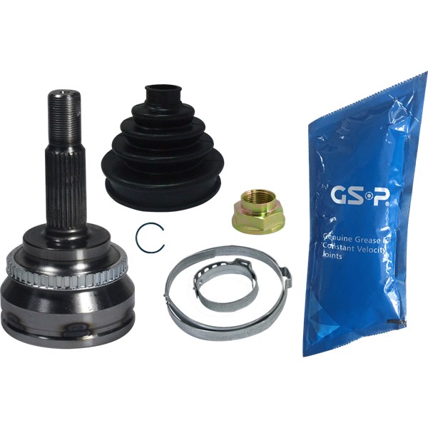 Drivknut, På hjulsidan, framaxel vänster Gsp 859043 GSP