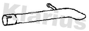 Avgasrör, Bak Klarius 110669 Klarius