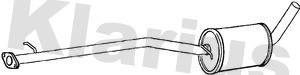 Mittenljuddämpare Klarius 270840 Klarius Mittenljuddämpare Klarius 270840 Klarius