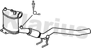 Dieselpartikelfilter Klarius 390467 Klarius