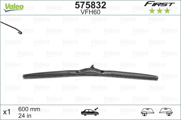 Torkarblad, Förarsida Valeo 575832 VALEO