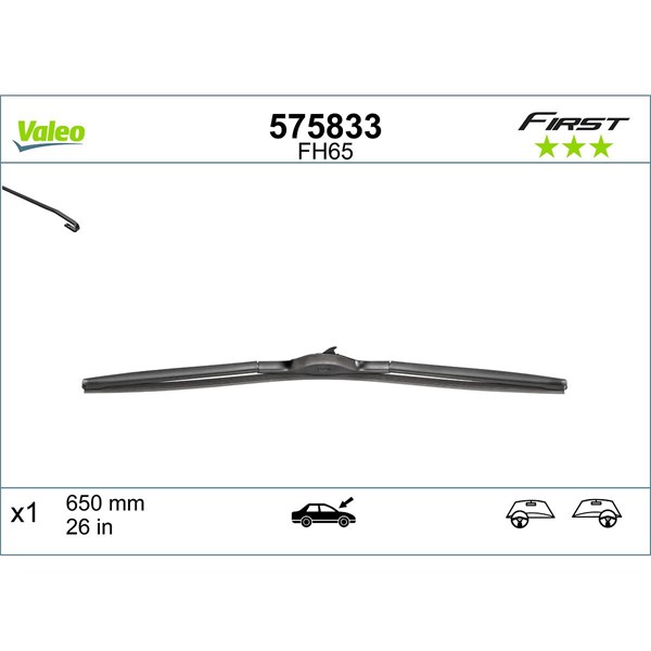 Torkarblad, Förarsida Valeo 575833 VALEO