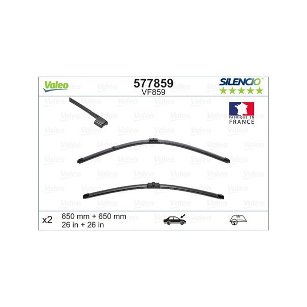 Torkarblad, Fram Valeo 577859 VALEO Torkarblad, Fram Valeo 577859 VALEO